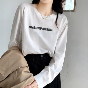 ]唐狮春装新款t恤女发...